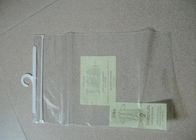 PVC PE Apparel เสื้อยืดถุงพลาสติกบรรจุภัณฑ์ด้วยตะขอและซิปเลื่อน