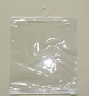 PE Ziplock ถุงพลาสติกบรรจุภัณฑ์ด้วยตะขอ / เสื้อผ้าชุดชั้นในถุงใส