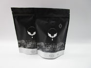 อลูมิเนียมฟอยล์สีดำด้านถุงอาหารยืนขึ้นบรรจุภัณฑ์เมล็ดกาแฟ