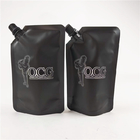 Squeeze Liquid Stand Up Spout Pouch Bag Black Matte Print Label น้ำผลไม้