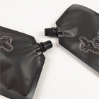 Squeeze Liquid Stand Up Spout Pouch Bag Black Matte Print Label น้ำผลไม้