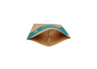 ขายส่งกระดาษคราฟท์สีน้ำตาล Doypack กลิ่นพิสูจน์บรรจุภัณฑ์กินได้ยืนขึ้นถุง
