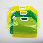 กีฬากลางแจ้งพวยกระเป๋าบรรจุภัณฑ์ 2L 3L 5L 10L BPA ฟรีพับน้ำพวยกระเป๋า