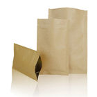 ล้างหน้ากระดาษที่กำหนดเองถุงซิปล็อคสามด้านบรรจุถุงตราประทับสำหรับถั่วขนม