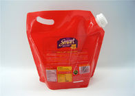 กระเป๋าใสเหลว Spout สำหรับบรรจุภัณฑ์เครื่องดื่ม / เครื่องดื่มให้พลังงาน