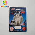 Rhino 69/7 Capsule Sex Pills บรรจุภัณฑ์บัตรตุ่มเคลือบ / ผิวมัน