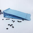 ถุงพลาสติกด้านล่างแบนบรรจุถุงกาแฟ Ziplock บนผนึกแบบกำหนดเอง