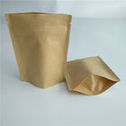 ยืนขึ้นถุงถุงกระดาษที่กำหนดเอง Ziplock หลายขนาดสำหรับถั่วผลไม้แห้ง