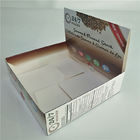 บรรจุภัณฑ์กล่องกระดาษคราฟท์ลูกฟูกขายปลีกเคาน์เตอร์ Lip Balm เวย์โปรตีนบาร์ประเภท