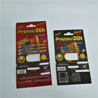 Premizer Zen Blister Card บรรจุภัณฑ์แสดงบรรจุภัณฑ์พุพองสำหรับแพ็คยาเสริมสมรรถภาพชาย
