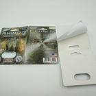 Rhino 7 5000 บรรจุภัณฑ์บัตรตุ่มแคปซูลกระดาษ 3D ยาแสดงเพศชายกล่อง