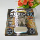 บรรจุภัณฑ์บัตรตุ่ม 3D แรดซีรี่ส์ Rhino 9K / 7/12 สำหรับยาเสริมแคปซูลตัวผู้