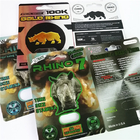 Black Panther / Mamba / Rhino V7 ยาเพิ่มประสิทธิภาพเพศชายแคปซูลบรรจุภัณฑ์ 3D Blister Cards พร้อมกล่องกระดาษ