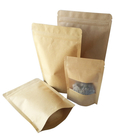 นำมาใช้ใหม่ถุงขนมขบเคี้ยวบรรจุภัณฑ์ที่กำหนดเองพิมพ์คราฟท์อาหารยืนขึ้นกระเป๋าใบรับรอง SGS