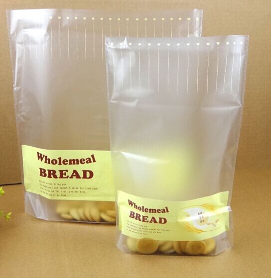 หน้าต่างบรรจุภัณฑ์ถุงพลาสติกใสสีเหลือง PE / NY / PET สำหรับอาหารขนมปัง