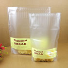 Doypack ปรับแต่งถุงกระดาษแก้วพลาสติกสำหรับขนมปัง / บรรจุภัณฑ์อาหารขนมขบเคี้ยว