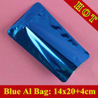 กระเป๋า Ziplock แบบยืนตนเองเคลือบเงาสีน้ำเงินสำหรับถุงบรรจุผงโปรตีนเวย์ / ถุงผงโปรตีน