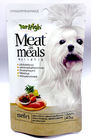 เคลือบ Whiet 45 กรัม Ziplpock กระเป๋าถุงพลาสติกบรรจุภัณฑ์สำหรับสัตว์เลี้ยงสุนัขถุงอาหารที่มีซิป