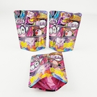 3.5g Stand Up Zip Pouch Mylar Bags Hologram Aluminium With Child Proof Zipper