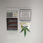 Hotstamped สีขาวที่กำหนดเอง CBD ออกจากถุงกระดาษ, บรรจุภัณฑ์กระดาษคราฟท์สำหรับยาสูบ CBD ใบ