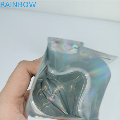 แพ็คแฟชั่นที่กําหนดเอง กระเป๋ากระเป๋าพลาสติกโฟลีย์ พร้อมฟังก์ชันกันกลิ่นและโลโก้ที่กําหนดเอง