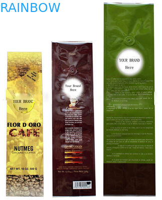 บรรจุภัณฑ์ถุงฟอยล์วาล์วกาแฟ PET / AL / PE OEM พร้อมซิปล็อค