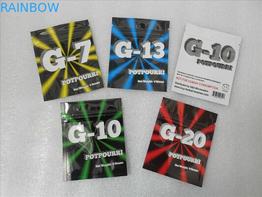 เครื่องบรรจุถุงธูปสมุนไพร PET / VMPET / PE พิมพ์ CMRK หรือ Pantone