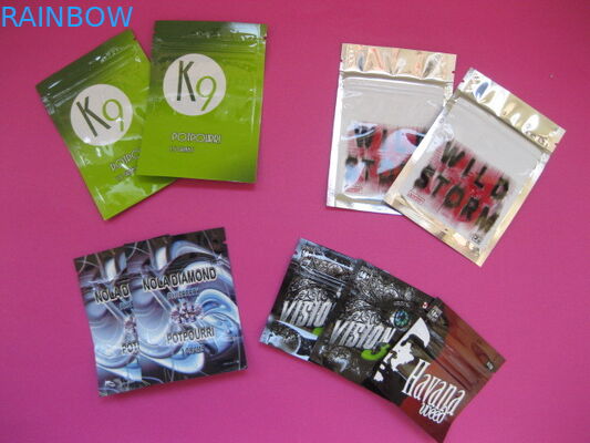 OEM ที่กำหนดเองถุงบรรจุภัณฑ์ธูปสมุนไพรที่มีซิปล็อค