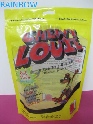 ที่กำหนดเองแบน / ยืนขึ้นถุงฟอยล์บรรจุภัณฑ์ PPET / AL / PE Mylar พร้อมซิปล็อค