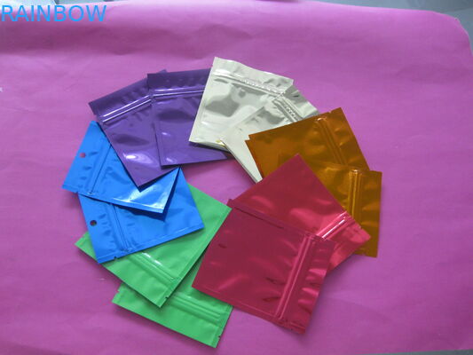 Ziplock Mylar บรรจุภัณฑ์ถุงบรรจุภัณฑ์อาหารที่มีรอยฉีกขาด