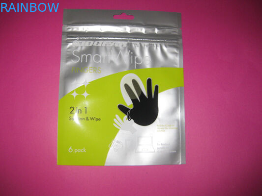 บรรจุภัณฑ์อลูมิเนียมฟอยล์เป็นมิตรกับสิ่งแวดล้อมพร้อมล็อคซิปสำหรับถั่ว