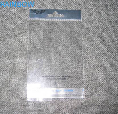 ถุง OPP ที่กำหนดเอง / ถุงส่วนหัวพร้อมฟิล์ม Bopp และฟิล์ม Cpp