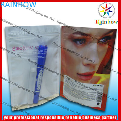 อลูมิเนียมฟอยล์บรรจุภัณฑ์เครื่องสำอาง Bpa Free พร้อมซิปล็อค