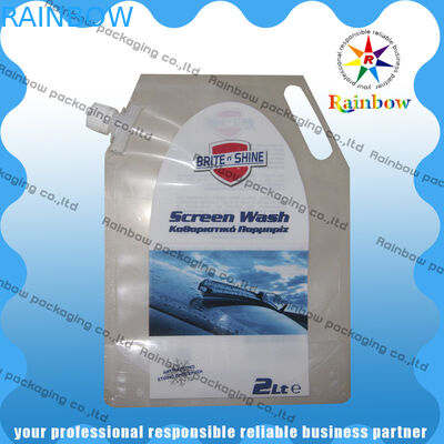 เคลียร์ Pet Spout Pouch บรรจุภัณฑ์พร้อมรูแขวนสำหรับเครื่องดื่ม