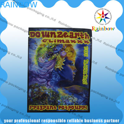 Down2earth / Geeked Up / Diablo ทองถุงซิปสมุนไพรสมุนไพรป้องกันความชื้น