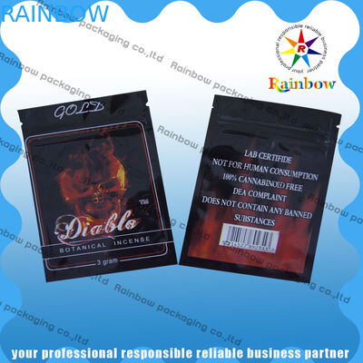 Down2earth / Geeked Up / Diablo ทองถุงซิปสมุนไพรสมุนไพรป้องกันความชื้น