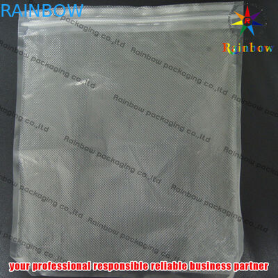 กระเป๋าเก็บตราผนึกสูญญากาศ PET แบบนูนพร้อมซิปล็อคสำหรับคุกกี้