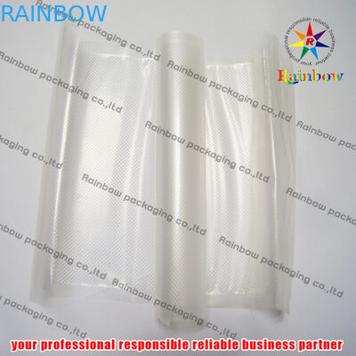 กระเป๋าเก็บตราผนึกสูญญากาศ PET แบบนูนพร้อมซิปล็อคสำหรับคุกกี้