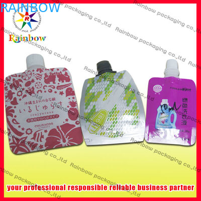 ความร้อนปิดผนึก Pe Spout กระเป๋าบรรจุภัณฑ์ 50ml / 60ml สำหรับเครื่องดื่ม