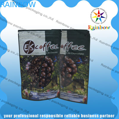 อลูมิเนียมฟอยล์บรรจุภัณฑ์ถุงชาด้วย Ziplock และก้นกลม