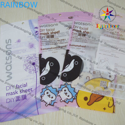 ถุงบรรจุภัณฑ์เครื่องสำอางพลาสติก PVC สไตล์ทันสมัยพร้อม 1 ด้านที่ชัดเจนและการพิมพ์