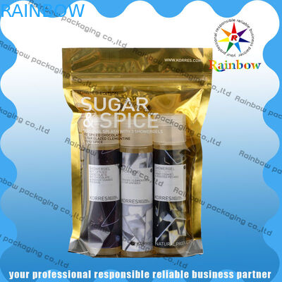 ถุงบรรจุภัณฑ์เครื่องสำอางพลาสติก OPP / AL / PE สำหรับแผ่นความร้อนด้วยการพิมพ์แบบ Costomized