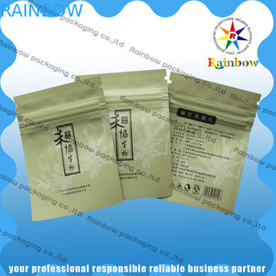 กาแฟที่กำหนดเองยืนขึ้นถุงน้ำหนักเบาพิมพ์สีสันด้วย Ziplock