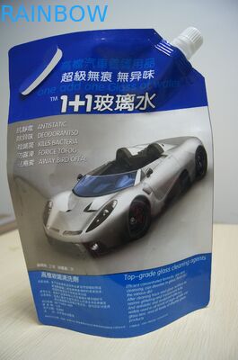 สัตว์เลี้ยง / NY / PE สี Soft Stand Up พวยกระเป๋าบรรจุภัณฑ์พร้อมที่จับสำหรับ Liguid