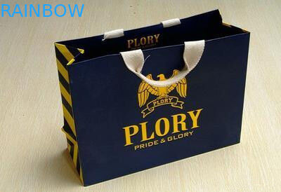 โลโก้พิมพ์ถุงกระดาษช้อปปิ้งสีดำ PP ทอ Pantone สีรีไซเคิลได้