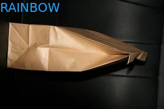 โลโก้สีน้ำตาลพิมพ์ถุงกระดาษที่กำหนดเอง, Take Away Stand Up Bag