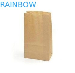 โลโก้สีน้ำตาลพิมพ์ถุงกระดาษที่กำหนดเอง, Take Away Stand Up Bag