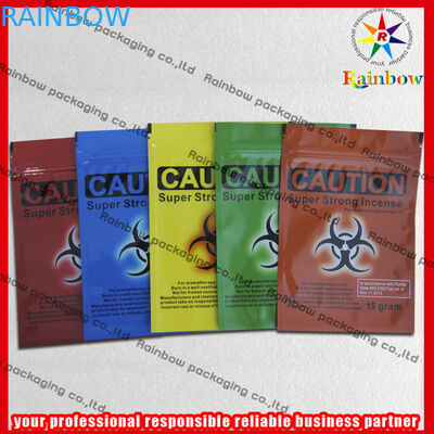 ถุงธูปสมุนไพรหลากสีสันรีไซเคิล Ziplock Gravure Printing