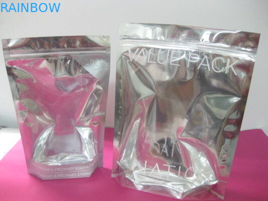 สัตว์เลี้ยงยอดนิยมซิป / PE เครื่องสำอางบรรจุภัณฑ์ถุงรีไซเคิล ด้วยหน้าใส