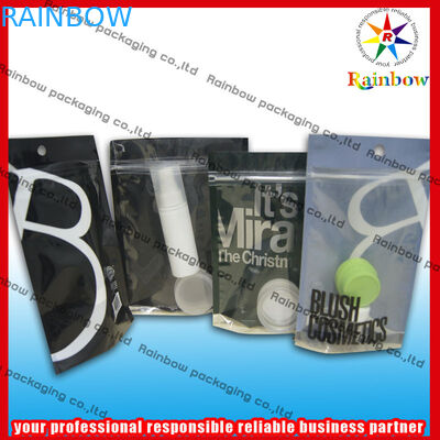 ถุงบรรจุภัณฑ์เครื่องสำอางยืนพิมพ์สีสันด้วย Ziplock